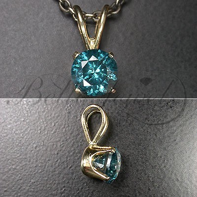 Natural Blue Diamond Jewelry on Blue Diamond Pendant   Blue Diamond Pendant Exporter  Manufacturer