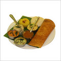 South Indian Food Thali Masala Dosa, Kesari Bath South Indian Food Thali Masala Dosa, Kesari Bath