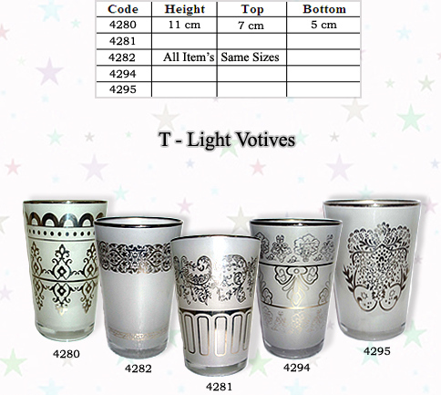 Votive holders candle glass Murano Glass  Holders painting