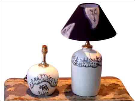 Warli Art-Hand Painted Terra-Cotta Lamps & Shades Warli Art-Hand Painted Terra-Cotta Lamps & Shades