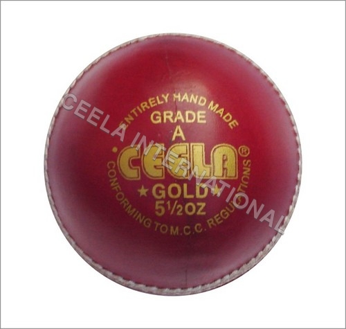 Red Cricket Ball (Gold) Red Cricket Ball (Gold)