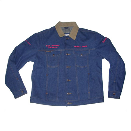 Denim Jacket With Corduroy Collar Denim Jacket With Corduroy Collar