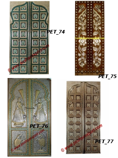 Silver and Meenakari Door Silver and Meenakari Door