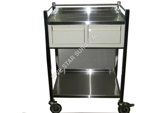 Medicine Trolley SS (Two Drawer) Medicine Trolley SS (Two Drawer)