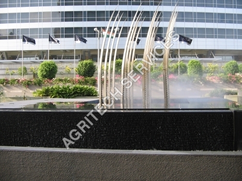 Misting Fountain With Stainless Steel Misting Fountain With Stainless Steel