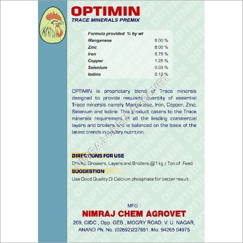 Trace Mineral Premix Trace Mineral Premix