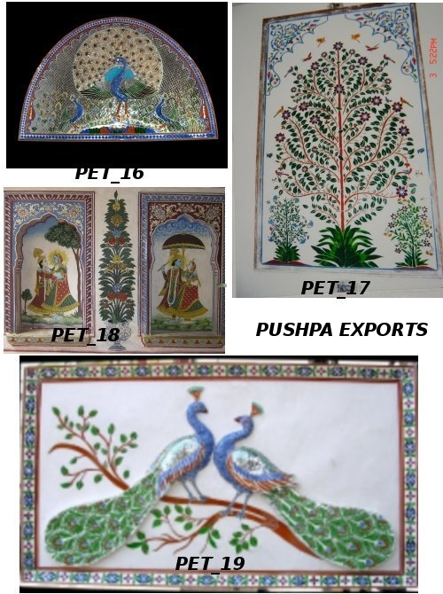 Floral Glass Inlay Work Floral Glass Inlay Work