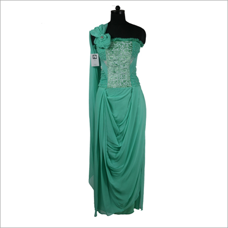 Sea Green Draped Sari Sea Green Draped Sari