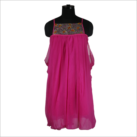 Designer Pink Draped Cowl Tunic Designer Pink Draped Cowl Tunic