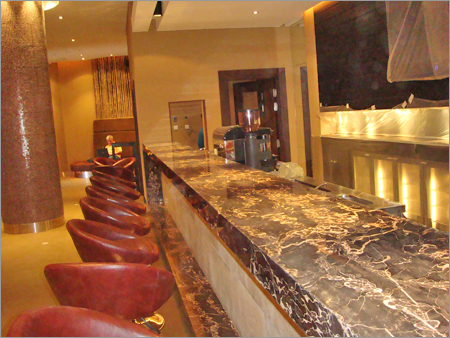 Italian Marbles Bar Counter Work Italian Marbles Bar Counter Work