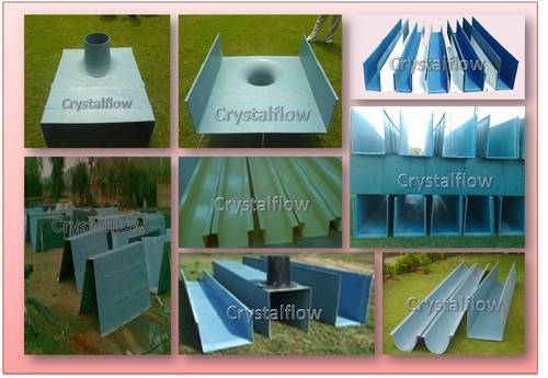 Industrial FRP Rainwater Gutter System Industrial FRP Rainwater Gutter System