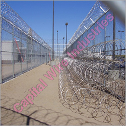 Concertina Coils With Chain Link Fencing Concertina Coils With Chain Link Fencing