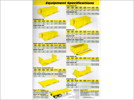 Cargo Equipment Specification Cargo Equipment Specification