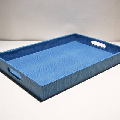 Leather Service Tray Leather Service Tray