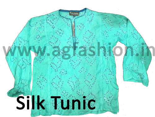 Silk Bandhani Tunic Silk Bandhani Tunic