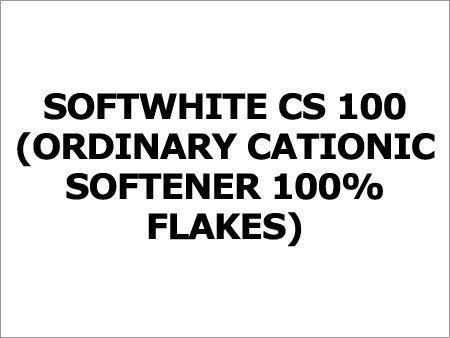 Softwhite Cs 100 (Ordinary Cationic Softener 100% Flakes) Softwhite Cs 100 (Ordinary Cationic Softener 100% Flakes)