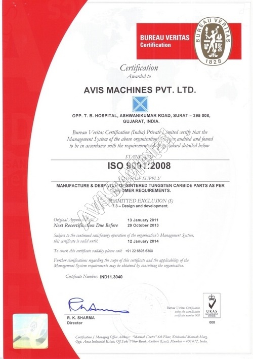 ISO 9001:2008 Certificate ISO 9001:2008 Certificate