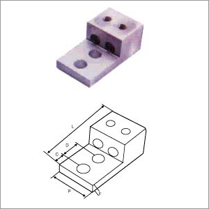 Aluminium Double Barrel Connector Two Hole Mount Aluminium Double Barrel Connector Two Hole Mount