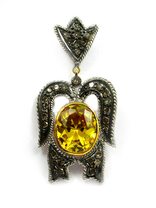 Real Diamond Victorian Pendant Set Real Diamond Victorian Pendant Set