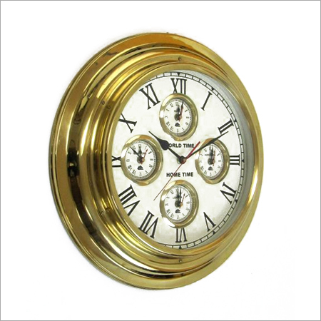 5 Time brass clock 5 Time brass clock