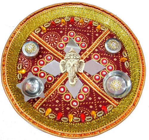 Designer Pooja Thali Designer Pooja Thali