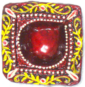 Decorative hand painted Terracotta Diya Decorative hand painted Terracotta Diya