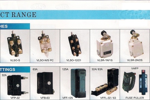 limit Switches & HRC Fuse Fittings limit Switches & HRC Fuse Fittings