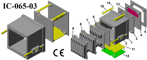 Plastic Electrical Enclosure Din 96x96x65 Plastic Electrical Enclosure Din 96x96x65