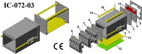 Plastic panel enclosure DIN 72*72*110 Plastic panel enclosure DIN 72*72*110