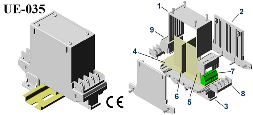 Din Rail Enclosures 112x88x40 Din Rail Enclosures 112x88x40