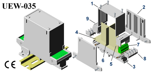 Din Rail Module enclosure 112*88*40 Din Rail Module enclosure 112*88*40