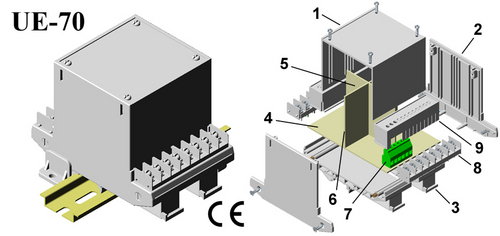 Din Rail Plastic Enclosure 112*88*75 Din Rail Plastic Enclosure 112*88*75