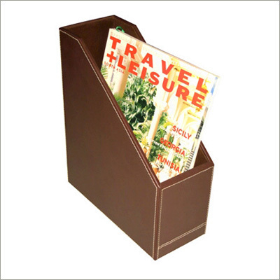 Leather Magazine Holder Leather Magazine Holder
