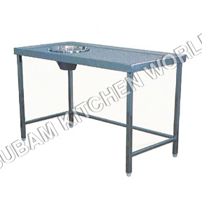 Dish Landing Chute Table Dish Landing Chute Table