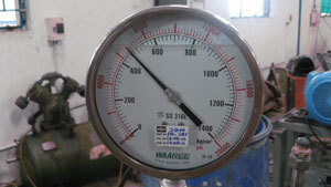 Test pressure measerement using calibrated Pressure Gauge Test pressure measerement using calibrated Pressure Gauge