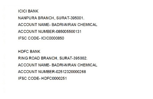 Our Bank Details Our Bank Details