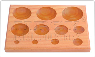 Wood Dapping Block 11 KVT Round Shape Wood Dapping Block 11 KVT Round Shape