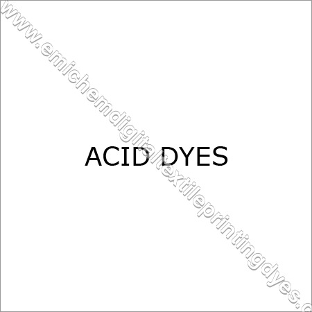 Acid Dyes Acid Dyes