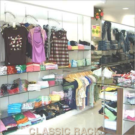 Garment Display Glass Racks Garment Display Glass Racks