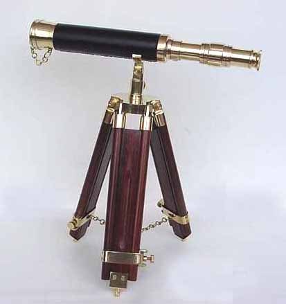 Leather And Brass Telescope Leather And Brass Telescope
