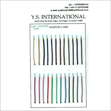 Flat Leather Cords Flat Leather Cords