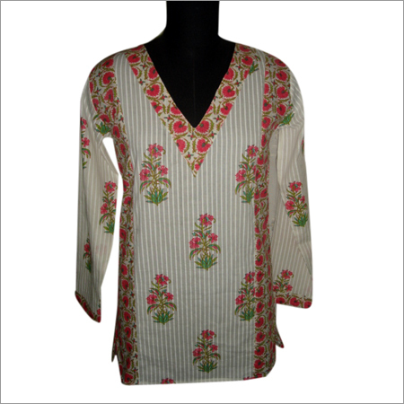 Cotton Printed Ladies Kurtis Cotton Printed Ladies Kurtis