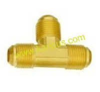 Brass Flare Union Tee (brass tee, brass union, tee union, brass fitting, HVAC/R parts)