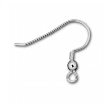 Silver Embossed Earwire Silver Embossed Earwire