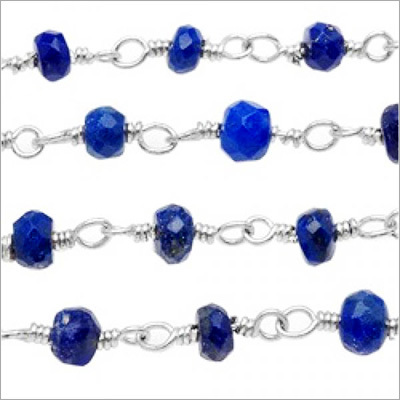 LAPIS Silver Wire Wrapped Chain LAPIS Silver Wire Wrapped Chain