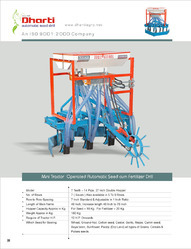 Mini Tractor Operated Seed Cum Fertilizer Drill Mini Tractor Operated Seed Cum Fertilizer Drill
