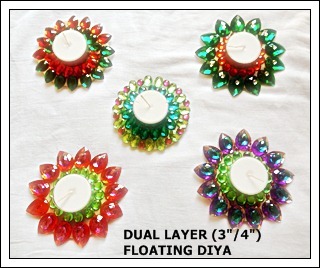 Dual Layer Floating Diya Dual Layer Floating Diya