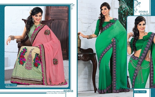 Designer Embroidered Sarees Designer Embroidered Sarees