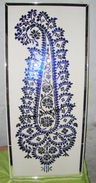 Golden Thikri Glass Work Panel Golden Thikri Glass Work Panel