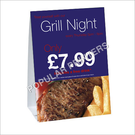 Printed Tent Cards Printed Tent Cards